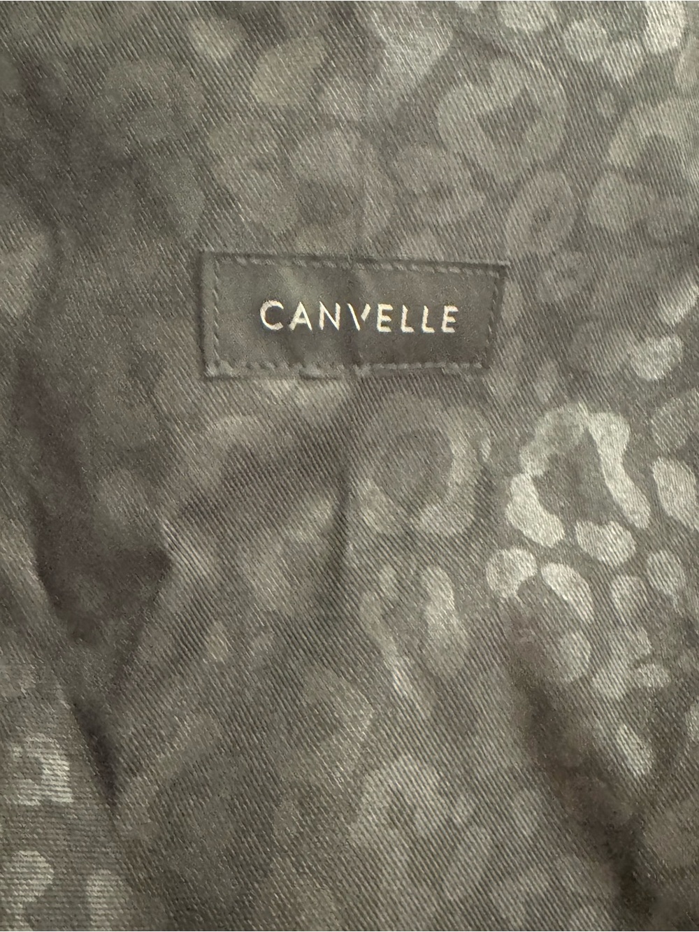 Canvelle Black Leopard Print Tote - Picture 2 of 7